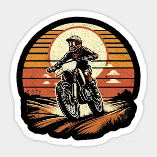 Motocross Vintage Enduro Dirt Bike Motorcycle MX Biker Sticker